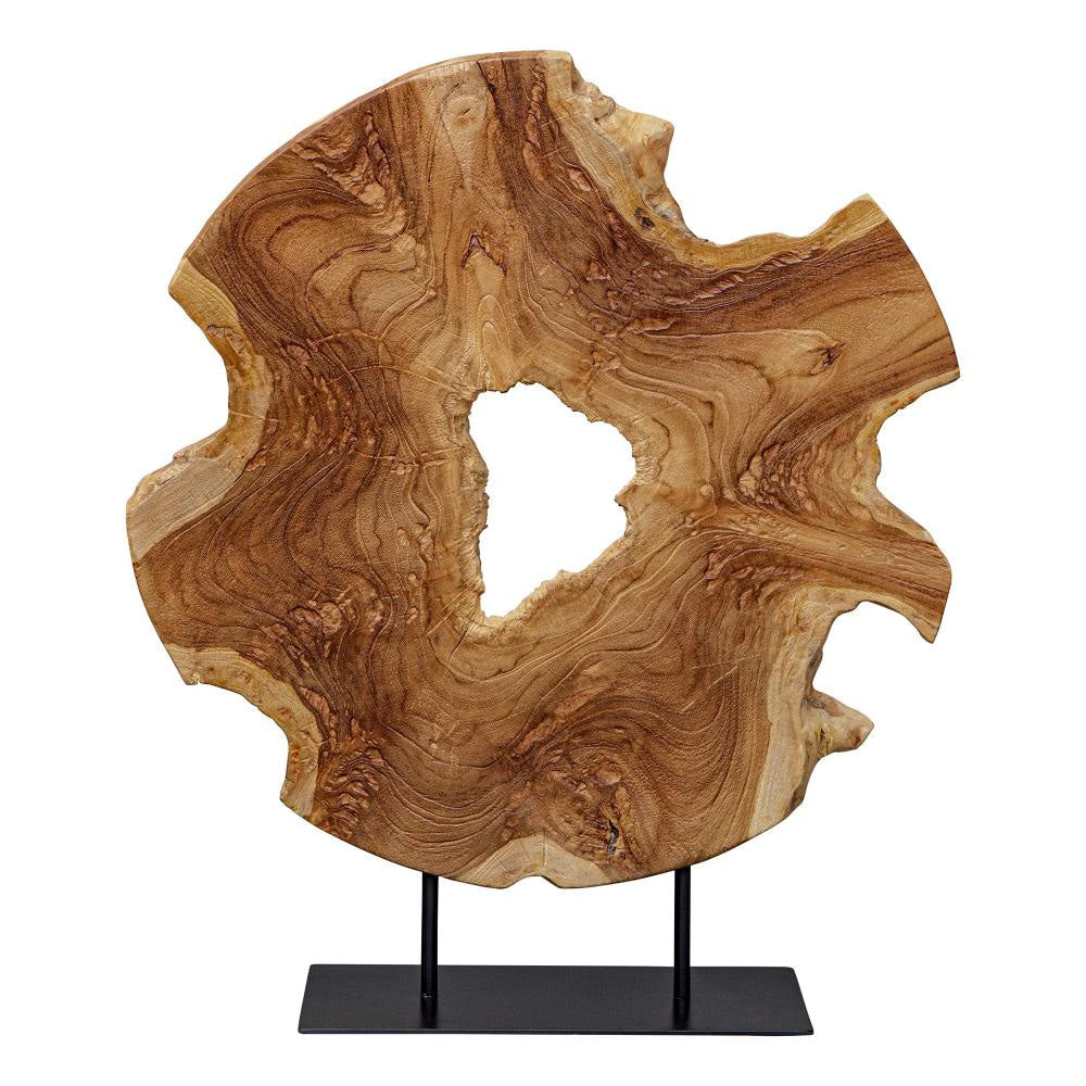 Uttermost 17126 Bahati Wood - Sculpture-22.8 Inches Tall and 19.7 Inches Wide Finish Color: Natural/Black UT-17126