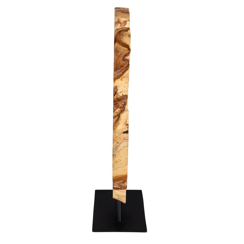 Uttermost 17126 Bahati Wood - Sculpture-22.8 Inches Tall and 19.7 Inches Wide Finish Color: Natural/Black UT-17126