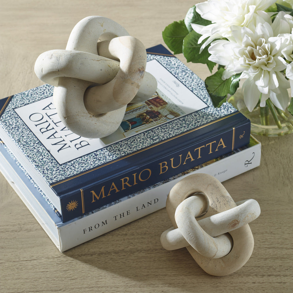 Uttermost Limestone Link Sculptures, Set/2