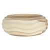 Uttermost Waveform Bleached Wood Bowl