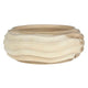 Uttermost Waveform Bleached Wood Bowl