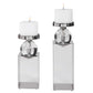 Uttermost Lucian Nickel Candleholders, Set/2 By Casagear Home