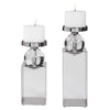 Uttermost Lucian Nickel Candleholders, Set/2 By Casagear Home