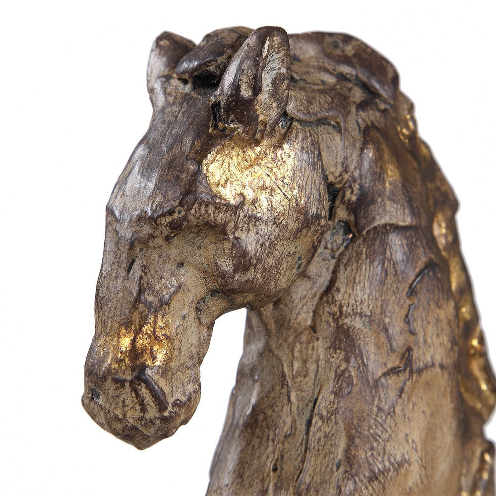 Uttermost Caballo Dorado Horse Sculpture By Casagear Home UT-17585