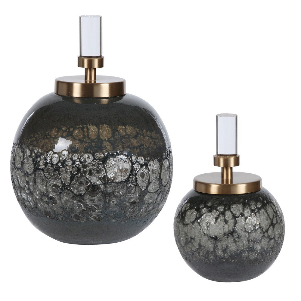 Uttermost Cessair Art Glass Bottles, S/2 By Casagear Home