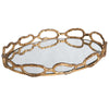 Cable - 18.63 Inch Chain Mirrored Tray