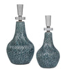 Uttermost Almera Dark Teal Bottles, S/2 By Casagear Home