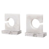 Uttermost Clarin White & Gray Bookends, S/2 By Casagear Home