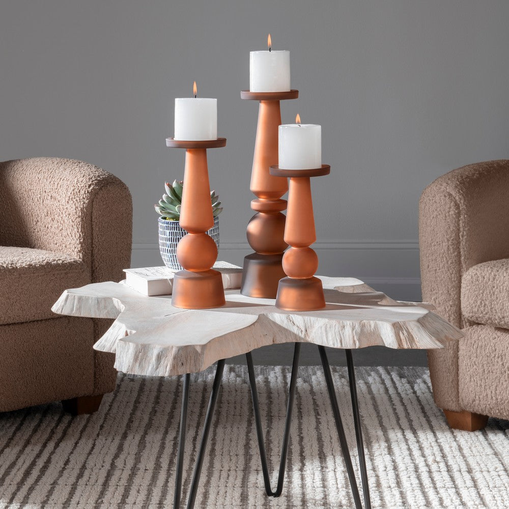 Cassiopeia - Candleholder (Set of 3)-15.25 Inches Tall and 4.5 Inches Wide