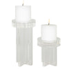 Uttermost 18054 Crystal - Candleholder (Set of 2)-8.5 Inches Tall and 4.38 Inches Wide