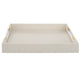 Wessex - Decorative Tray-2.63 Inches Tall and 19 Inches Wide-White Shagreen/Brass Finish
