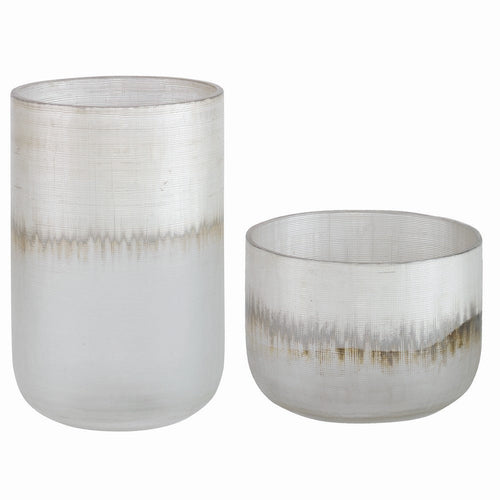 Uttermost Frost - Vase (Set of 2)-9 Inches Tall and 5.9 Inches Wide