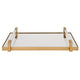 Deki - Mirrored Tray-3.13 Inches Tall and 23.75 Inches Wide-Gold Leaf Finish