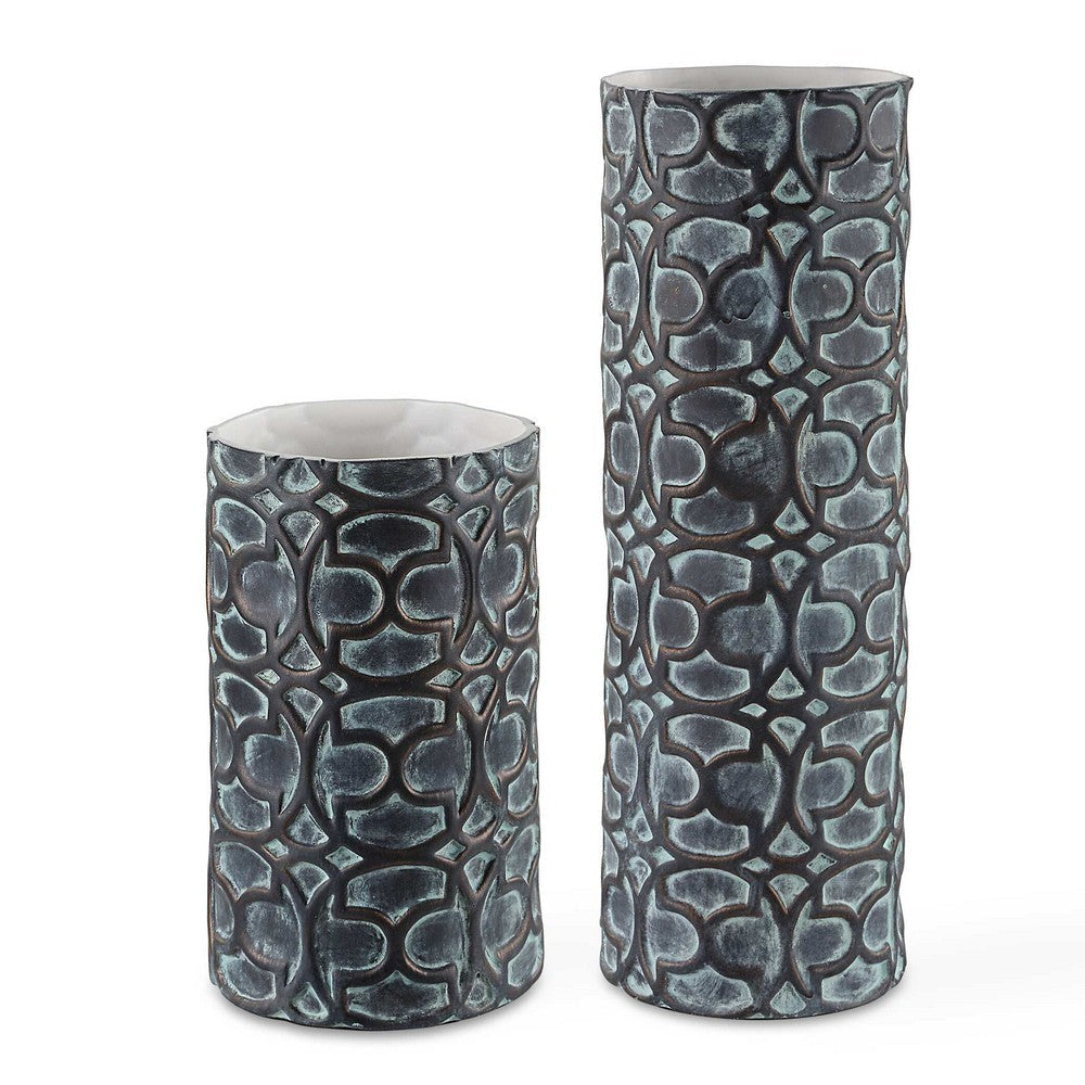 Uttermost Baltra Bronze Patina Vases Set/2