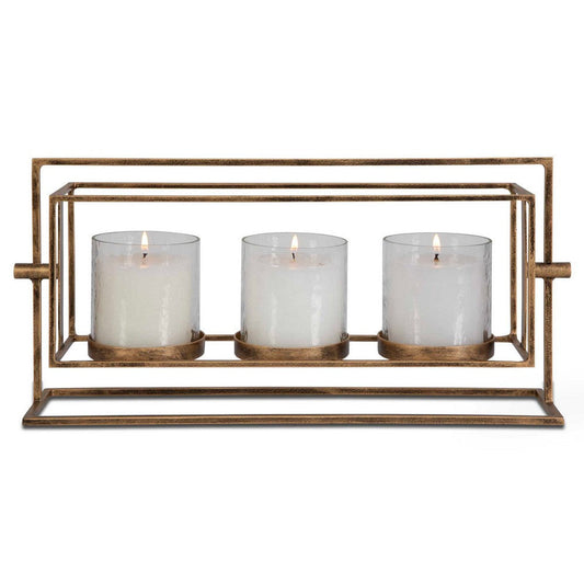 Uttermost Wenman Gold Triple Candleholder