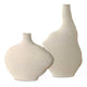 Uttermost Duostacked Matte White Vases Set/2