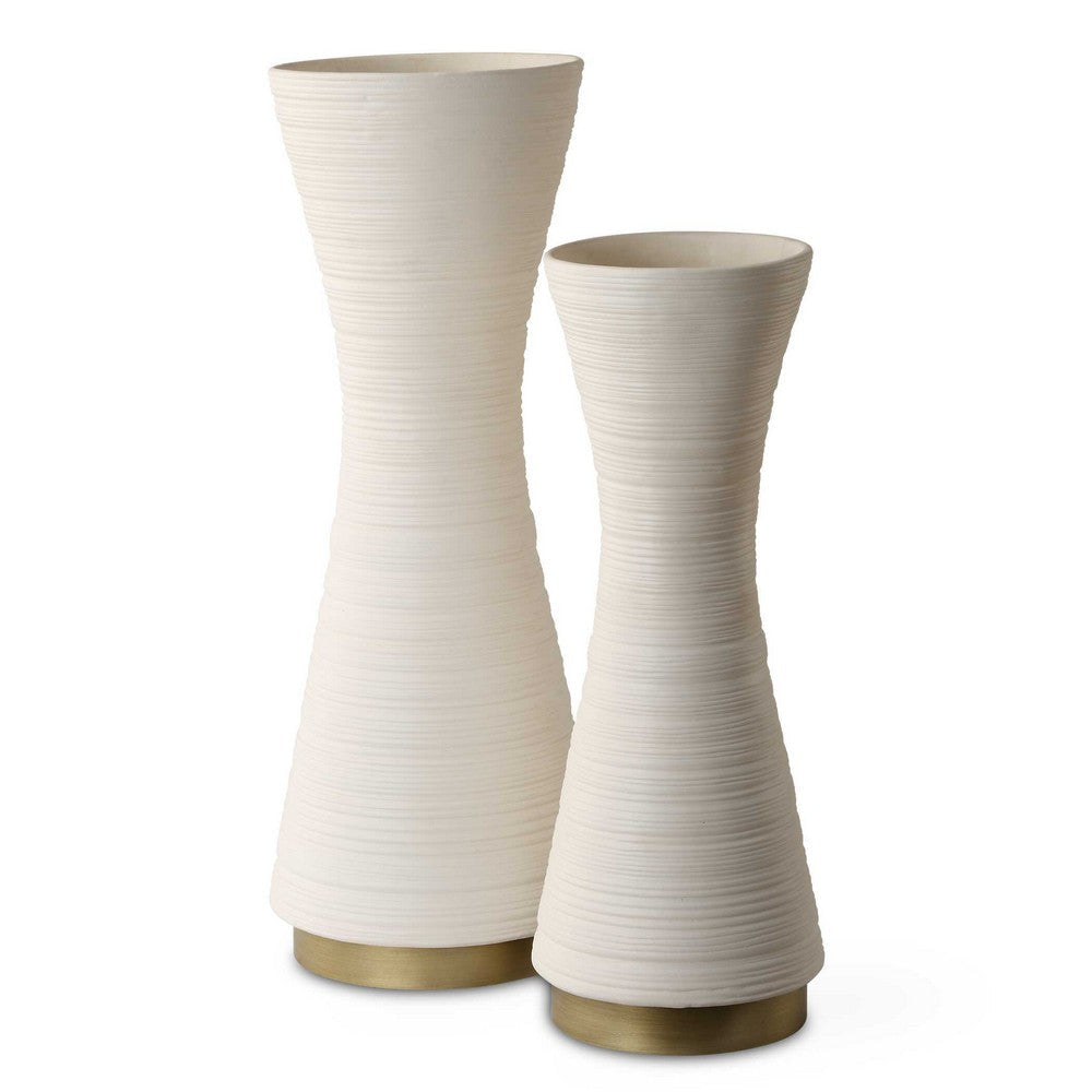 Uttermost Ridgeline White Vases Set/2 UT-18142