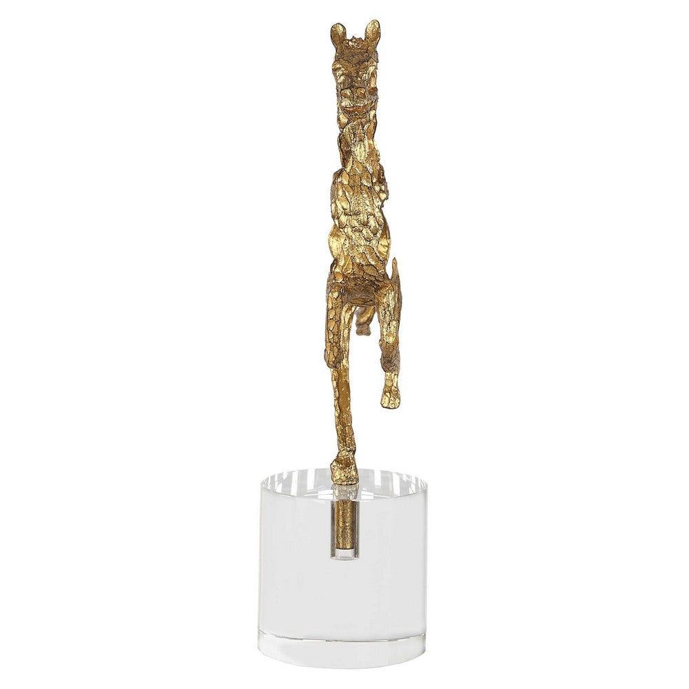 Uttermost Gallop Gold Sculpture