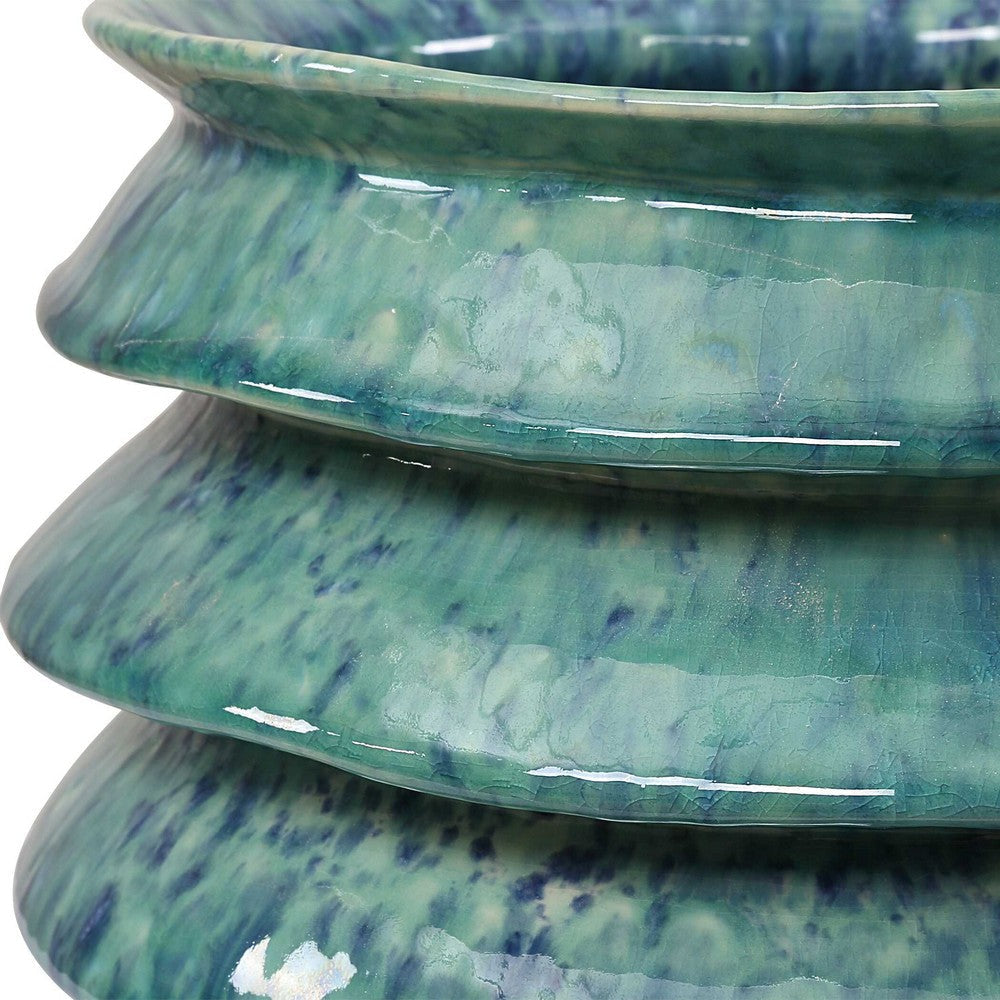 Uttermost ZigZag Blue Green Bowls Set/2 UT-18147