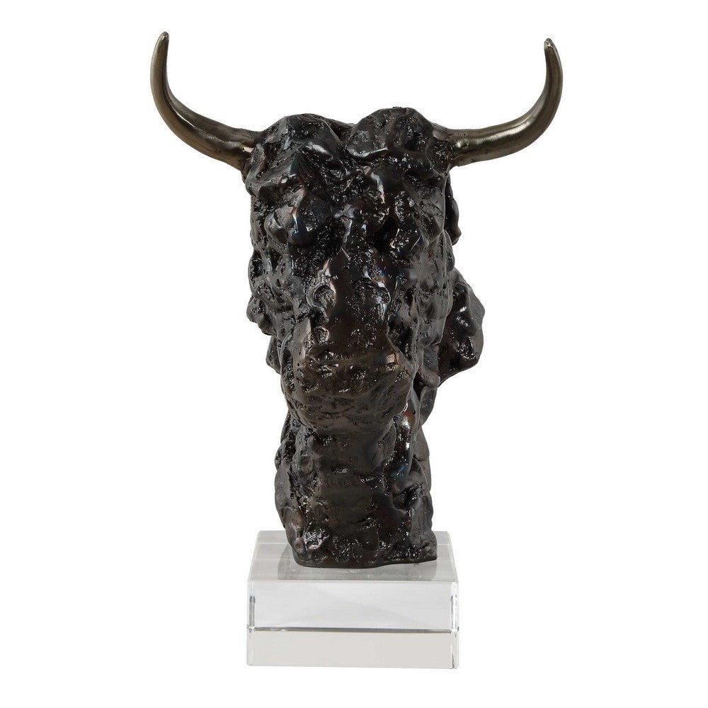 Uttermost Bison Bust Bronze Sculpture UT-18148