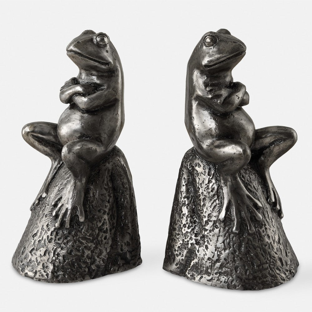 Uttermost 18150 Daydreaming Bird - Bookend (Set of 2)-7 Inches Tall and 3.75 Inches Wide