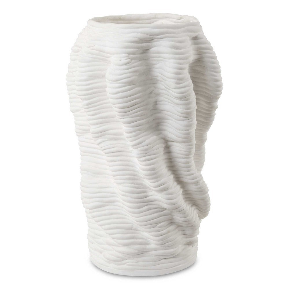 Uttermost Stratified Matte White Vase UT-18151
