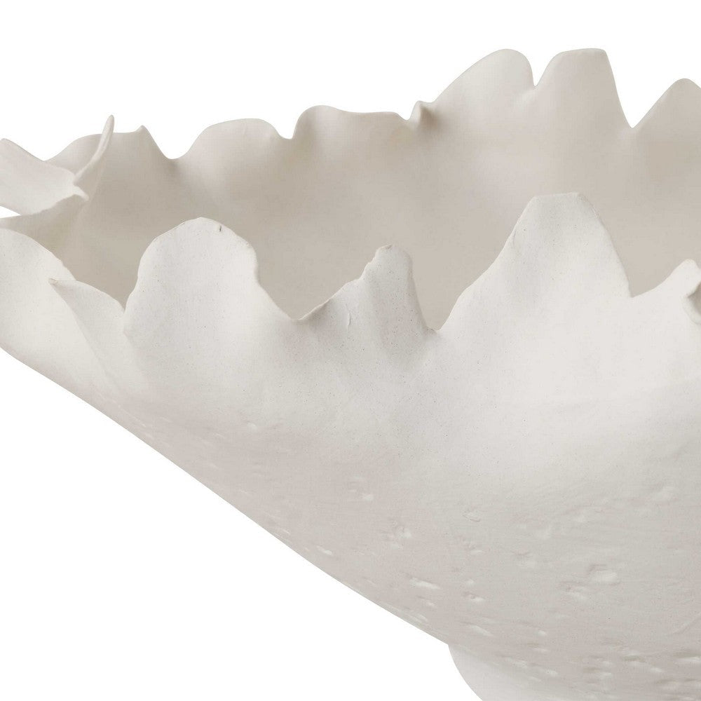 Uttermost Blossom Short Off-white Bowl