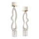 Uttermost Feamelo Ivory Stone Candleholders Set/2 UT-18160