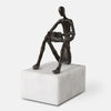 Uttermost 18162 Sit Back Relax and Read - Sculpture-6 Inches Tall and 4 Inches Wide