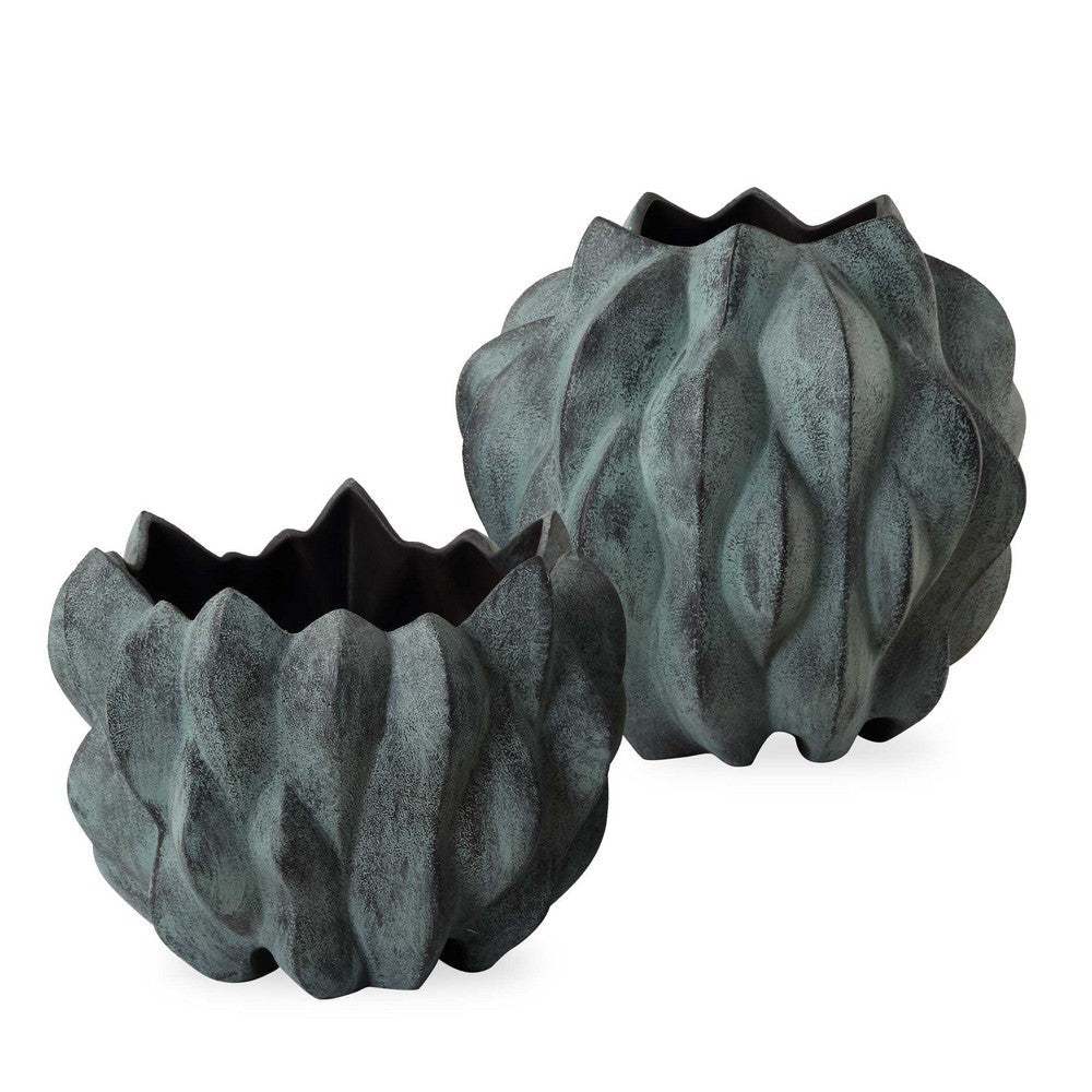Uttermost Verdant Bronze Vases Set/2