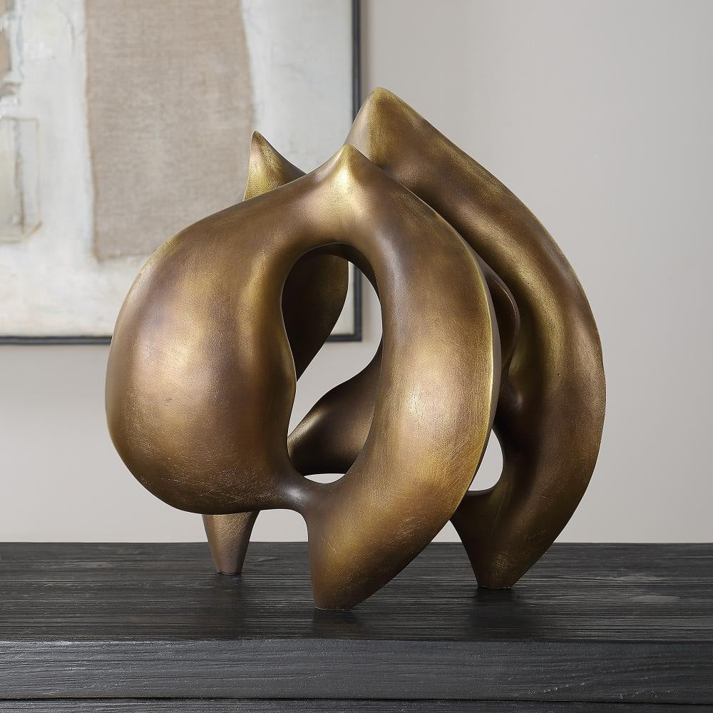 Uttermost 18193 Celestial Flow - Sculpture-13.25 Inches Tall and 12.75 Inches Wide UT-18193