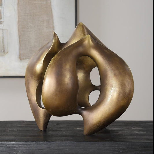 Uttermost 18193 Celestial Flow - Sculpture-13.25 Inches Tall and 12.75 Inches Wide