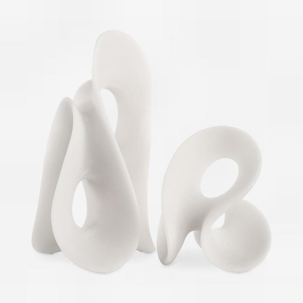 Uttermost Silent Wave White Sculptures Set/2 UT-18194