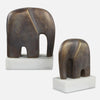 Uttermost 18195 Timeless Tusk - Sculpture (Set of 2)-9.06 Inches Tall and 7.4 Inches Wide UT-18195