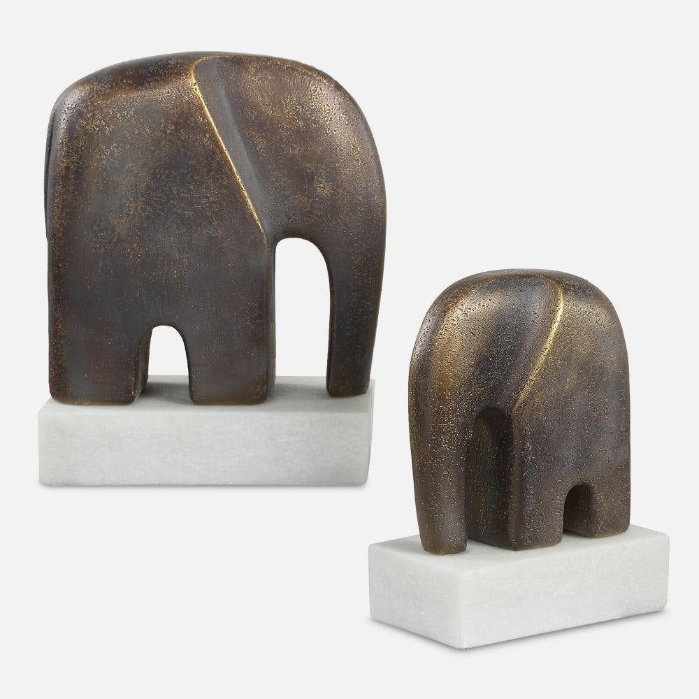 Uttermost 18195 Timeless Tusk - Sculpture (Set of 2)-9.06 Inches Tall and 7.4 Inches Wide UT-18195