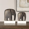 Uttermost 18195 Timeless Tusk - Sculpture (Set of 2)-9.06 Inches Tall and 7.4 Inches Wide UT-18195