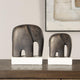 Uttermost 18195 Timeless Tusk - Sculpture (Set of 2)-9.06 Inches Tall and 7.4 Inches Wide UT-18195