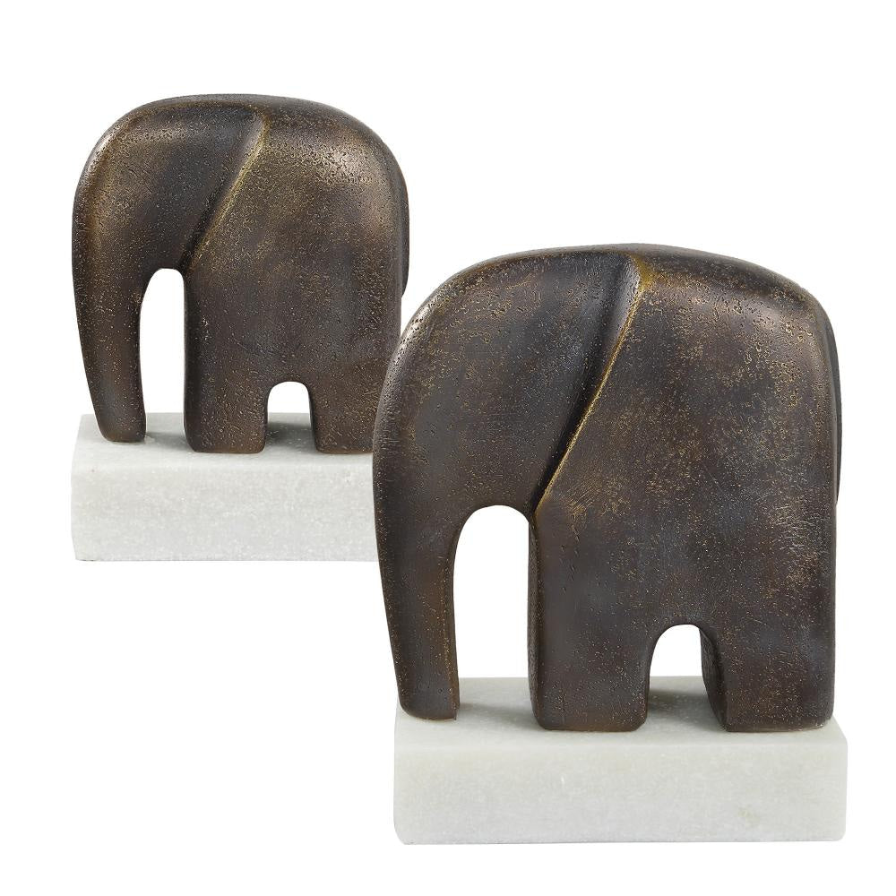 Uttermost 18195 Timeless Tusk - Sculpture (Set of 2)-9.06 Inches Tall and 7.4 Inches Wide UT-18195