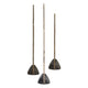 Uttermost 18197 Geometric Echoes - Sculpture (Set of 3)-18 Inches Tall and 4 Inches Wide UT-18197