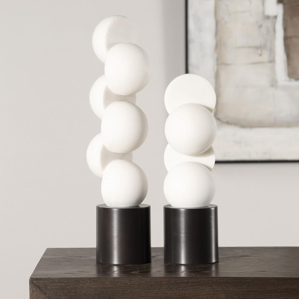 Uttermost 18198 Symmetry - Sculpture (Set of 2)-18 Inches Tall and 4.5 Inches Wide