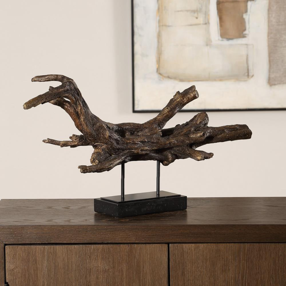 Uttermost 18221 Gilded Branch - Sculpture-13 Inches Tall and 25 Inches Wide UT-18221