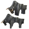 Uttermost 18227 Regal Bull - Sculpture (Set of 2)-9.5 Inches Tall and 15 Inches Wide UT-18227