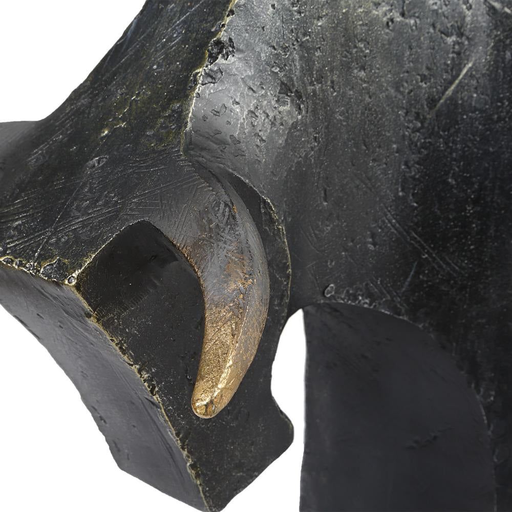 Uttermost 18227 Regal Bull - Sculpture (Set of 2)-9.5 Inches Tall and 15 Inches Wide UT-18227