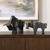 Uttermost 18227 Regal Bull - Sculpture (Set of 2)-9.5 Inches Tall and 15 Inches Wide