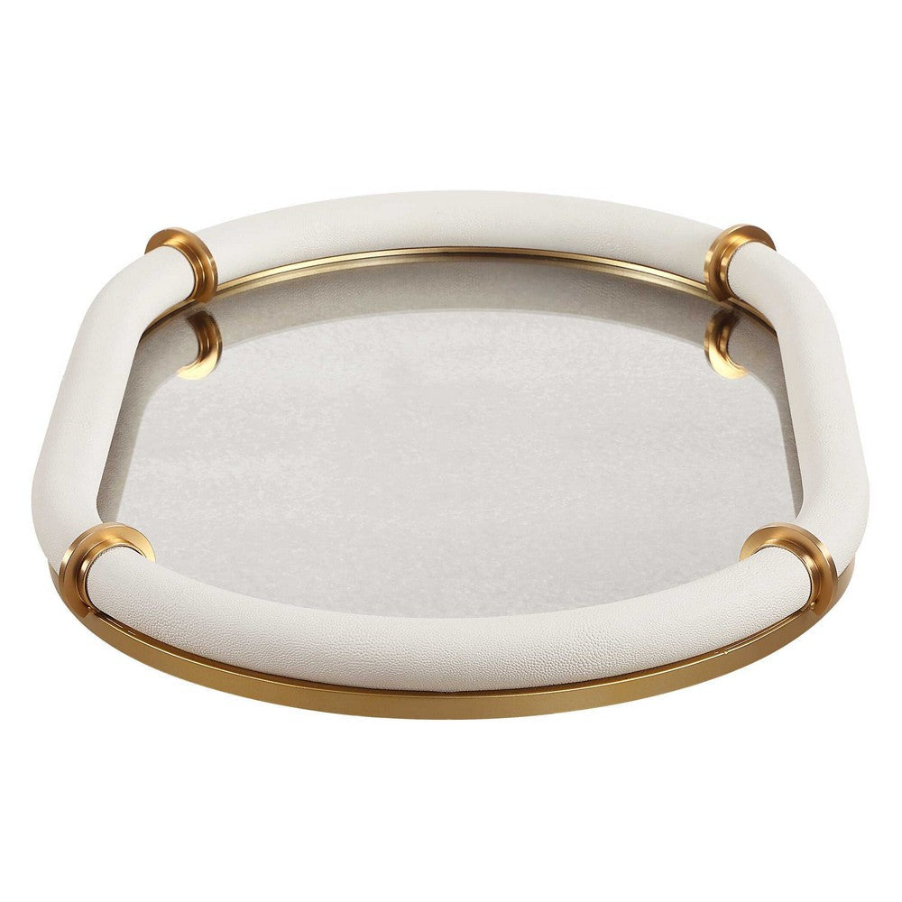Uttermost Cyprus Leather Oval Tray UT-18229