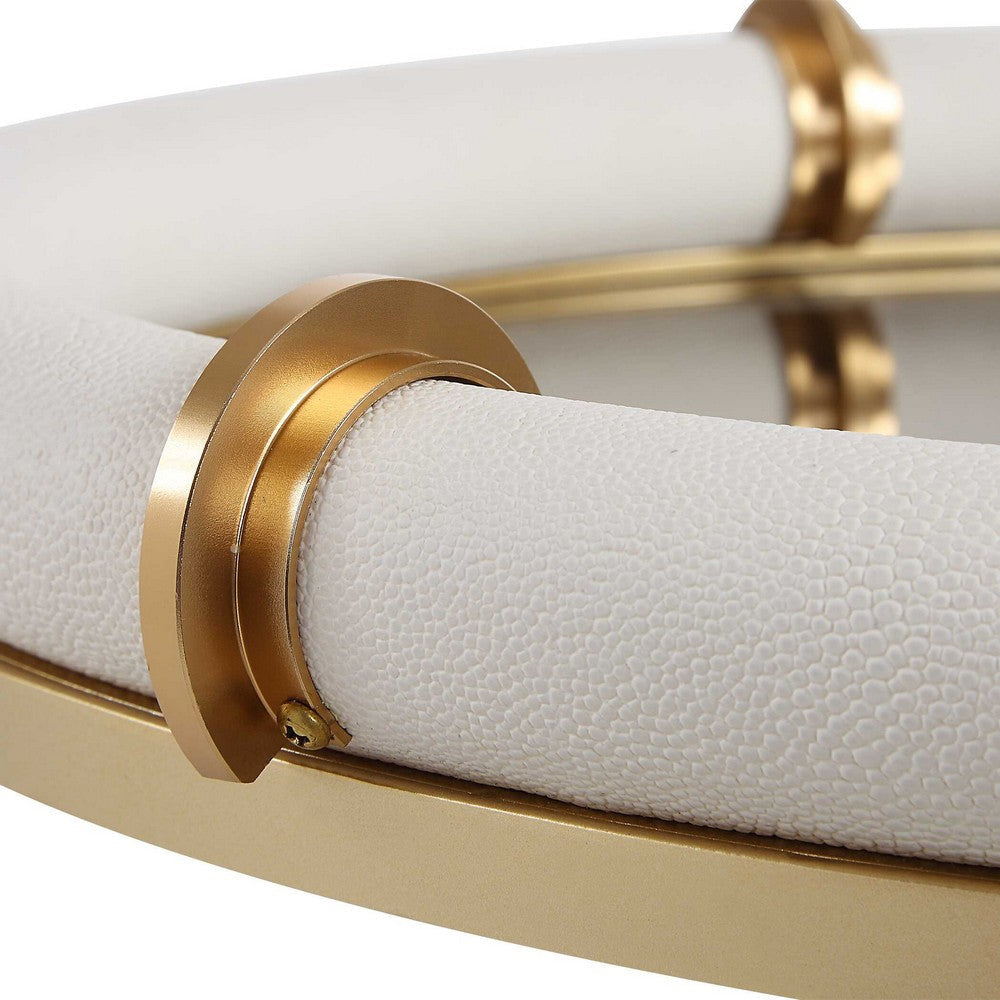 Uttermost Cyprus Leather Oval Tray UT-18229