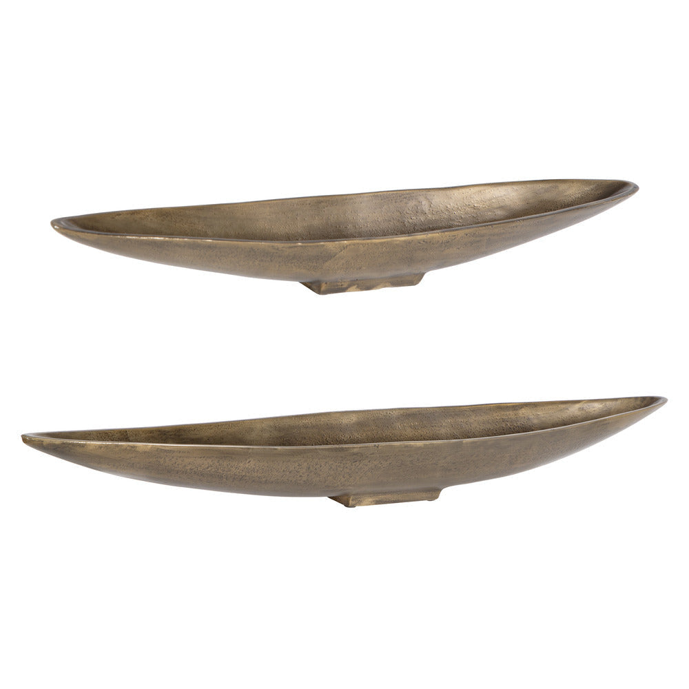 Uttermost River Run Antique Brass Bowls Set/2 UT-18230