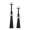 Uttermost Ebon Glow Floor Candleholders Set/2 UT-18231