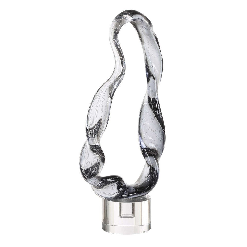 Uttermost Luminous Twist Glass Sculpture UT-18242