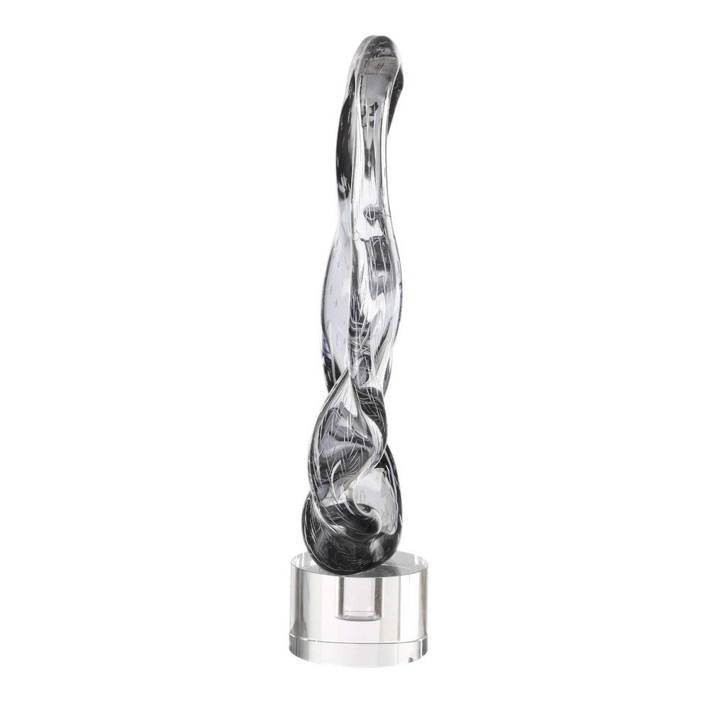 Uttermost Luminous Twist Glass Sculpture UT-18242
